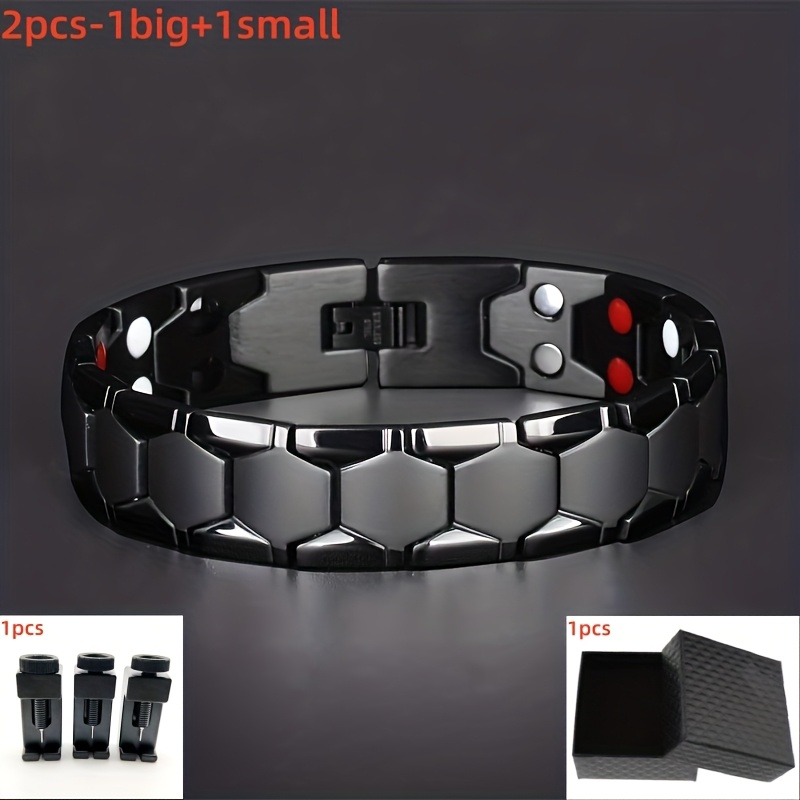 TEMU A Stylish And Masculine Spherical Magnet Bracelet, An Ideal Gift For , For Father's Day