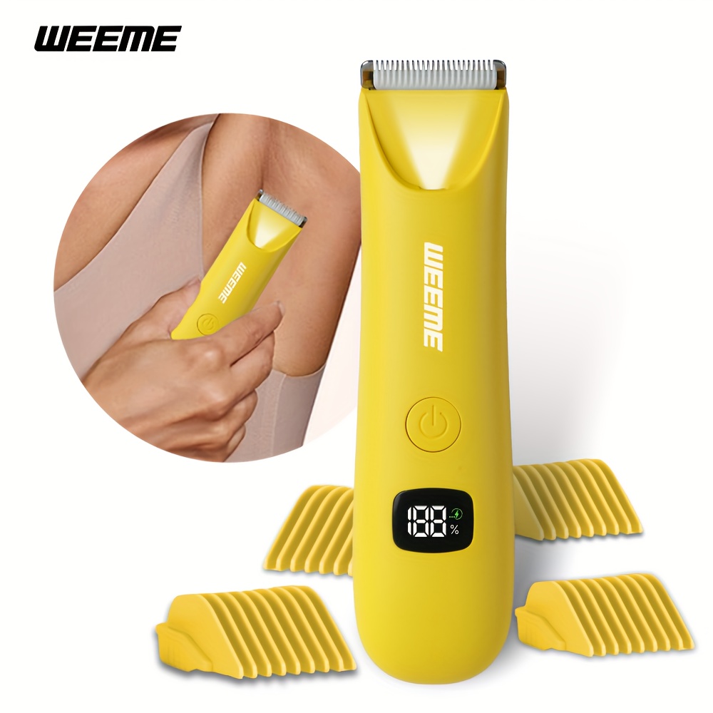    bikini body trimmer for men women   hair removal   usb rechargeable lithium battery lcd display perfect gift for her him precision trimmer gentle epilator   removal hair removal device