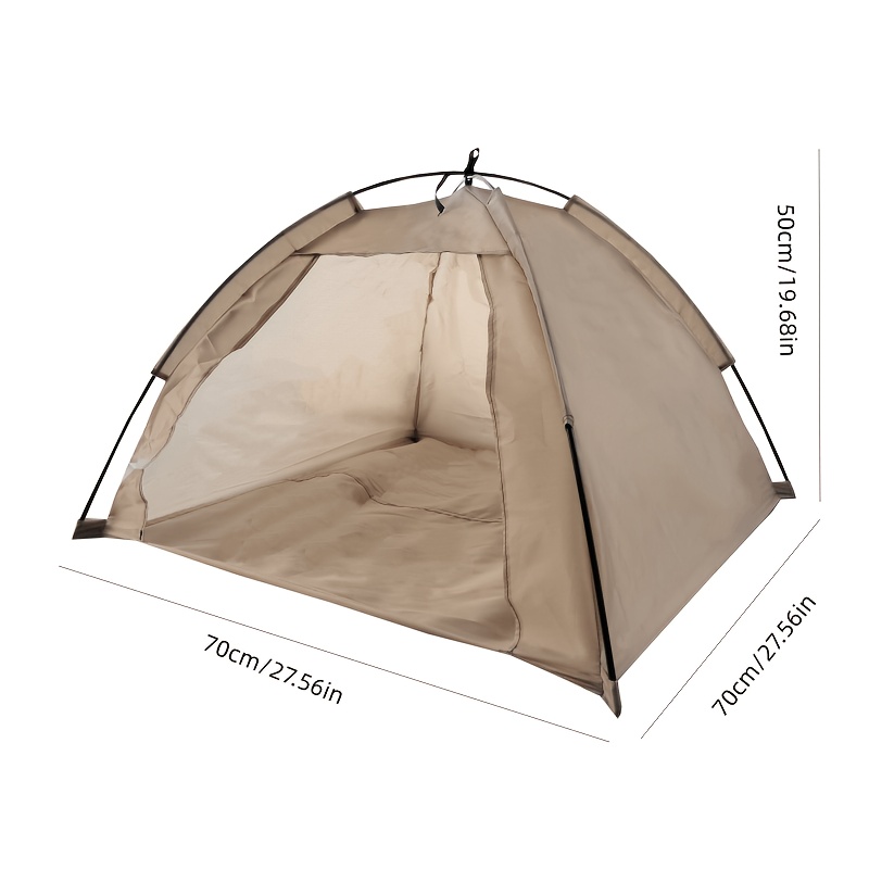 TEMU Large 70cm Hand-assembled Foldable Pet Tent, Cat House, Dog House, Outdoor Camping Tent, Yard Pet Tent, Easy To Store