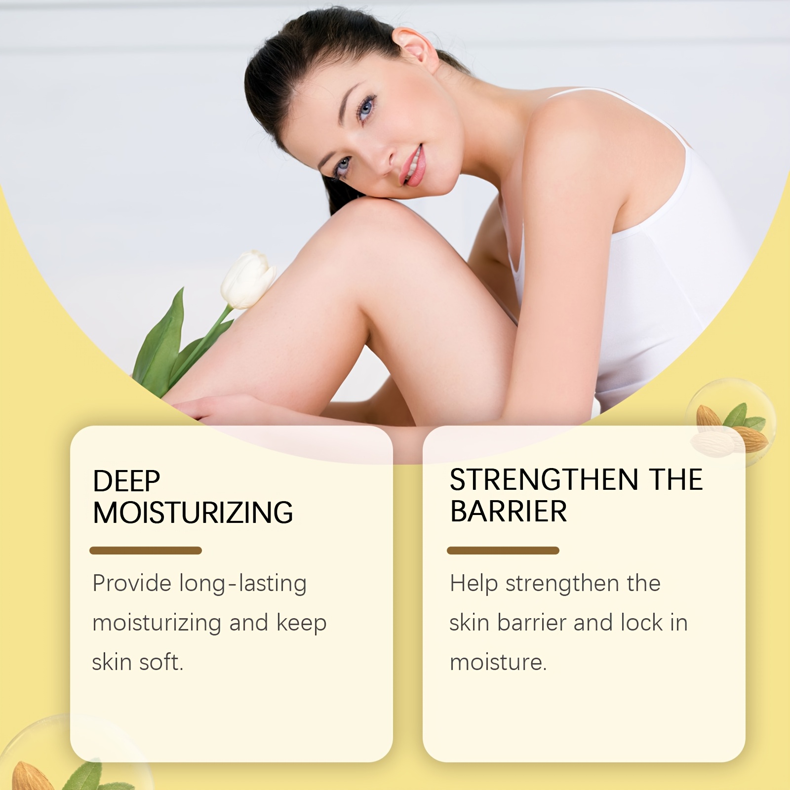 Coconut Shower Oil, Fine Foam, Moisturizes Skin, Long-Lasting Fragrance Shower Oil