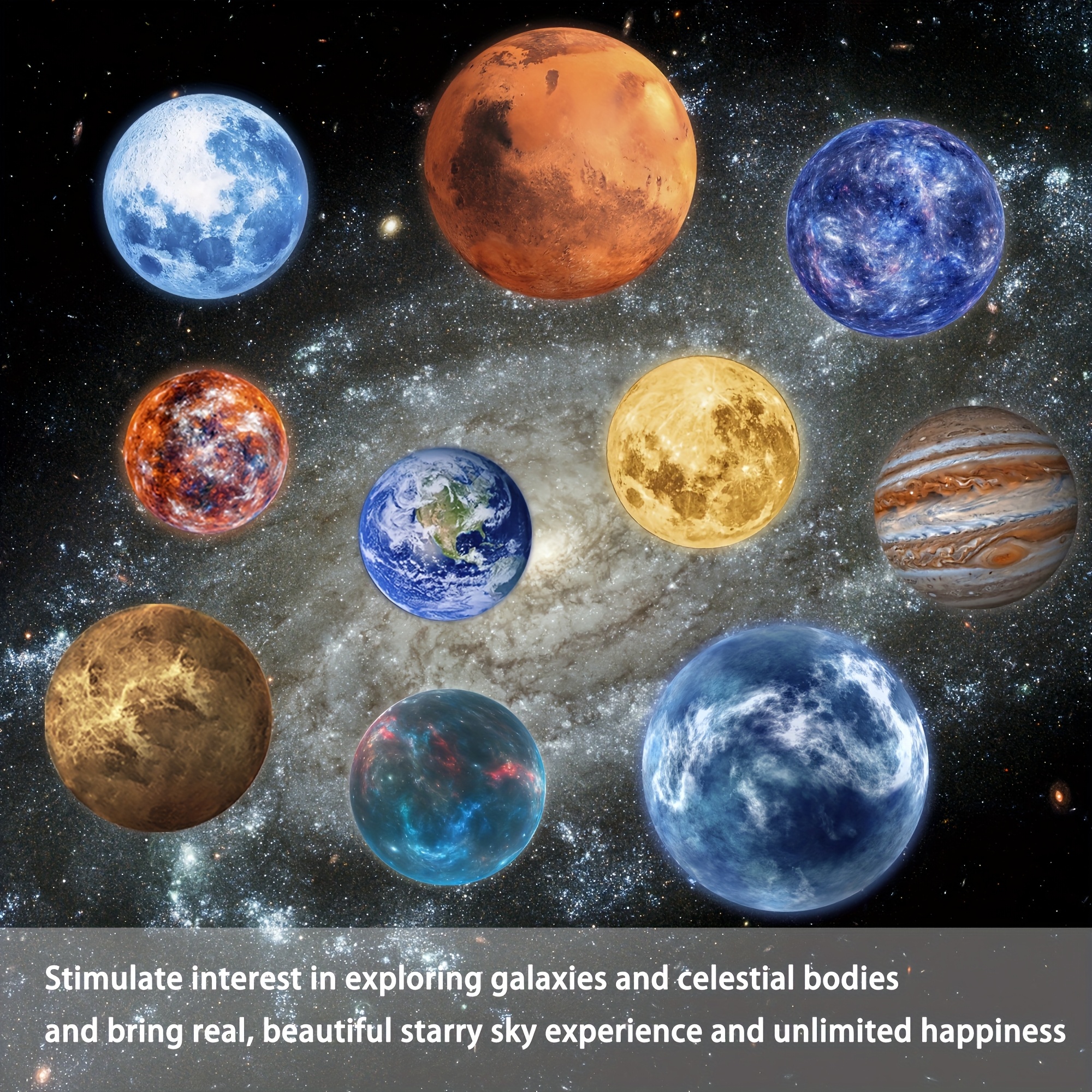 moon usb projector with 10 starry sky patterns creative photo projection night   gift for holidays and christmas 13 festive occasions Product details 1