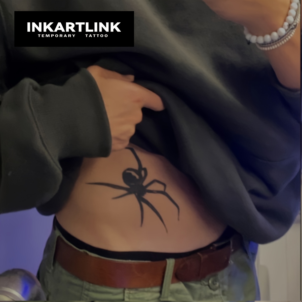 Inkartlink Temporary Juice Tattoo Sticker, Waterproof Long-lasting, Suitable For Parties And Festive Events, Applicable To Body Legs Hands, For Adults, Lasting 1-2 Weeks