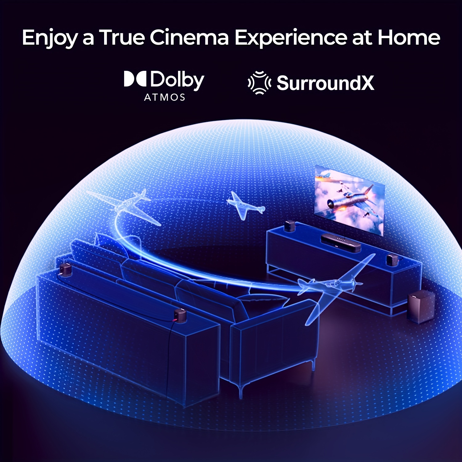   7 1 channel home theater sound system with   wireless surround speakers   wireless app control wired subwoofer compatible with smart tvs gaming consoles streaming services for living room cinema gaming setup surround sound system for tv     sleek soundbar design   audio movie enthusiasts compact audio setup advanced soundbar technology 0