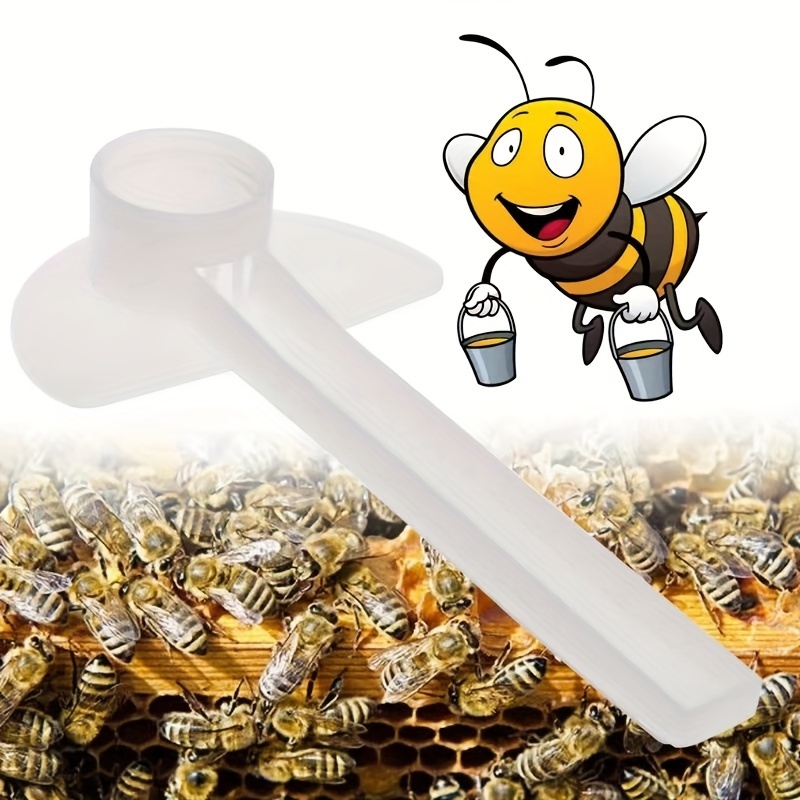 

10 pièces, distributeur d'eau pour abeilles, abreuvoir en plastique pour ruche, outil d'abreuvement au , équipement d'arrosage pour abeilles, fournitures apicoles (15.5 cm/6.10 pouces)