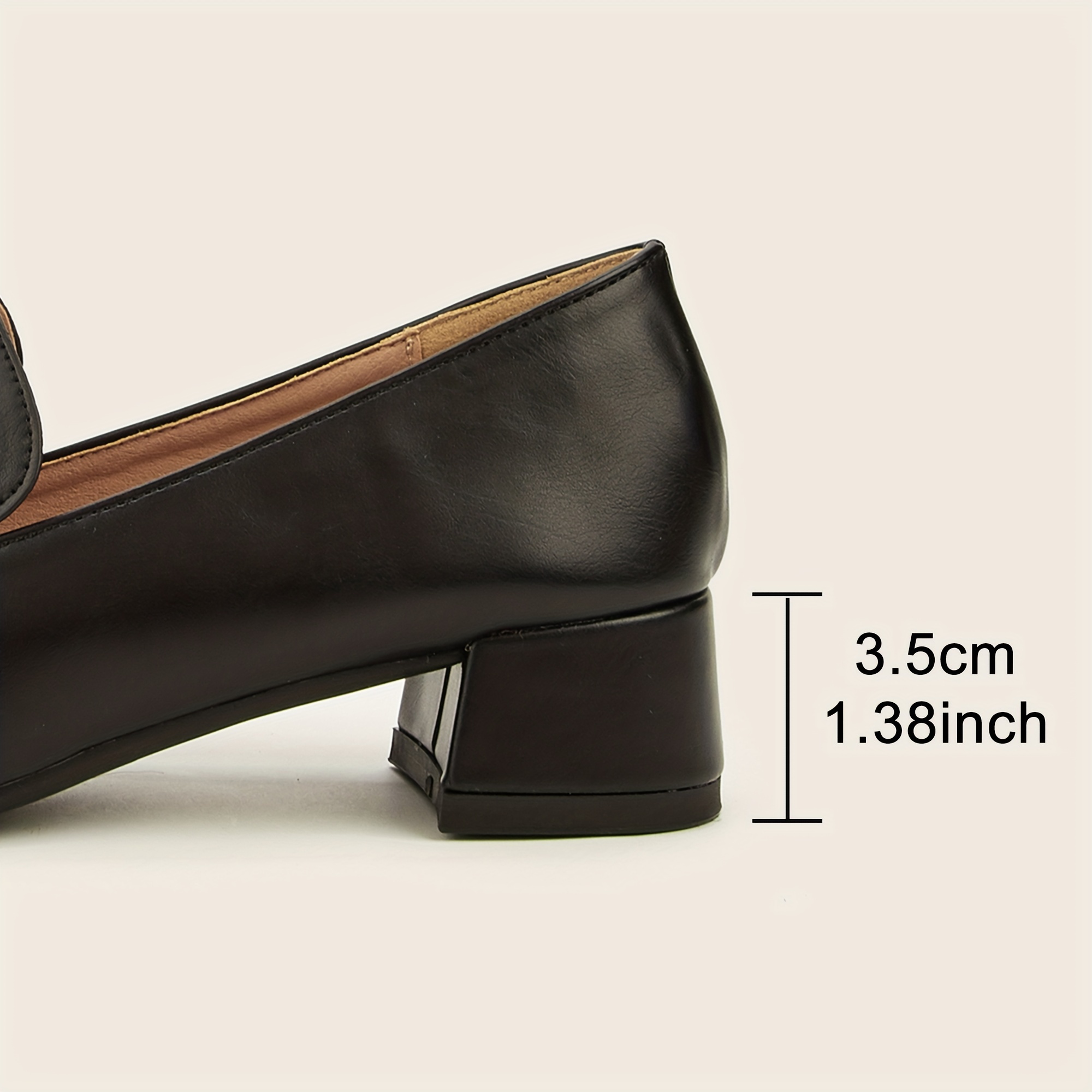 2 inch hot sale heel loafers