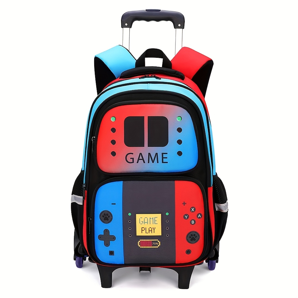 large capacity 3pcs set single student   schoolbag   console student trolley schoolbag large capacity single shoulder messenger lunch bag pencil case backpack new trolley student fashion schoolbag