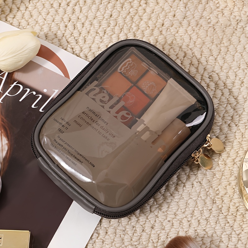 TEMU Trousse de Cosmétique Grande Capacité, Sac de Toilette Facile, Sac de Rangement Esthétique pour Rouges à Lèvres
