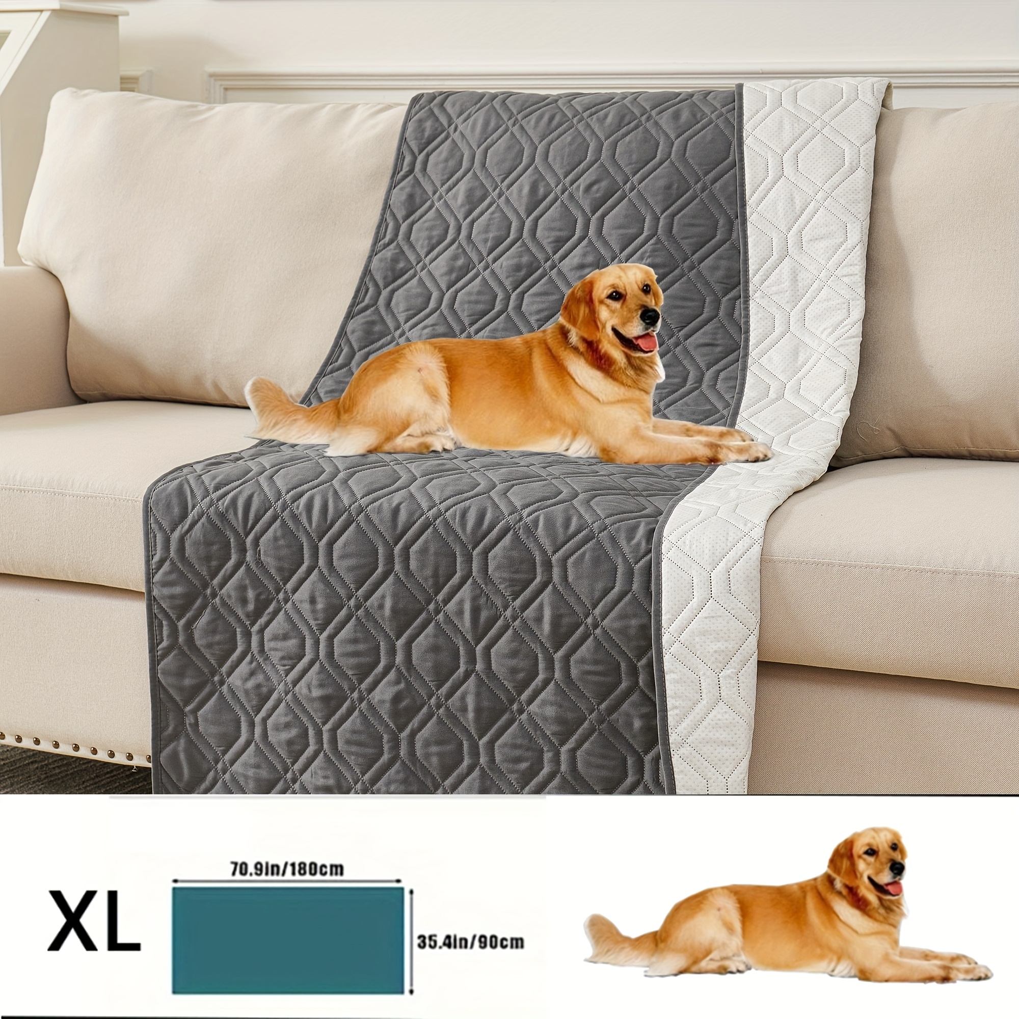 E-shop [Gitter Haustiermatte] Eine einfache geometrische Ultraschall Anti-Rutsch Haustiermatte, geeignet für Betten, Sofas und Böden. Eine vielseitige