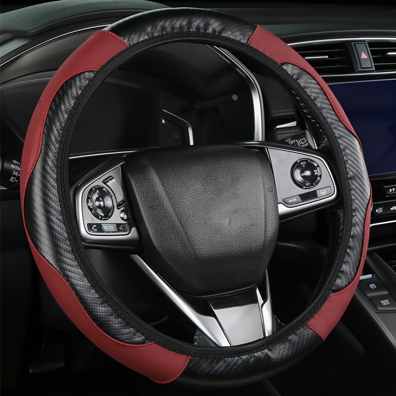 1pc Car Steering Wheel Cover, Universal 38.1 Cm Anti-Slip Car Steering Wheel Protector Cover Car Decor Accessories, No Inner Ring