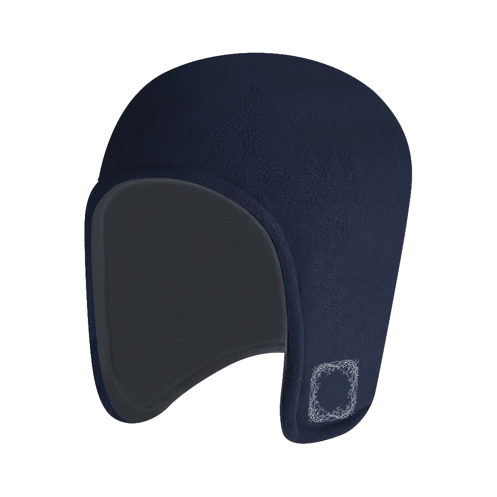 TEMU Men's Winter Unlined Fleece Sleeping , Grass Ring Print, Unisex Hat, Polyester Fleece Warm Ear-covering , Suitable For Casual Sleeping, Camping,