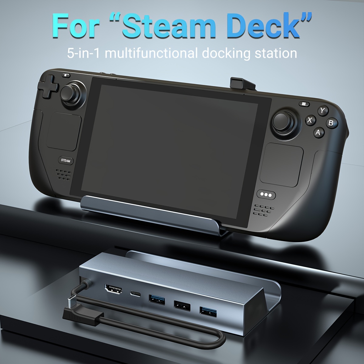 6-in-1 Steam デッキ ドック - Steam デッキ用の究極のゲーム ハブ 