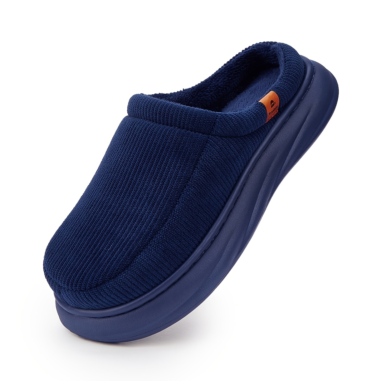 TEMU Pmoiste Arch Support For Men Slippers Wide Width Corduroy Shoes Comfortable Memory Foam Warm Slipper Fashion Winter Indoor Outdoor Couples