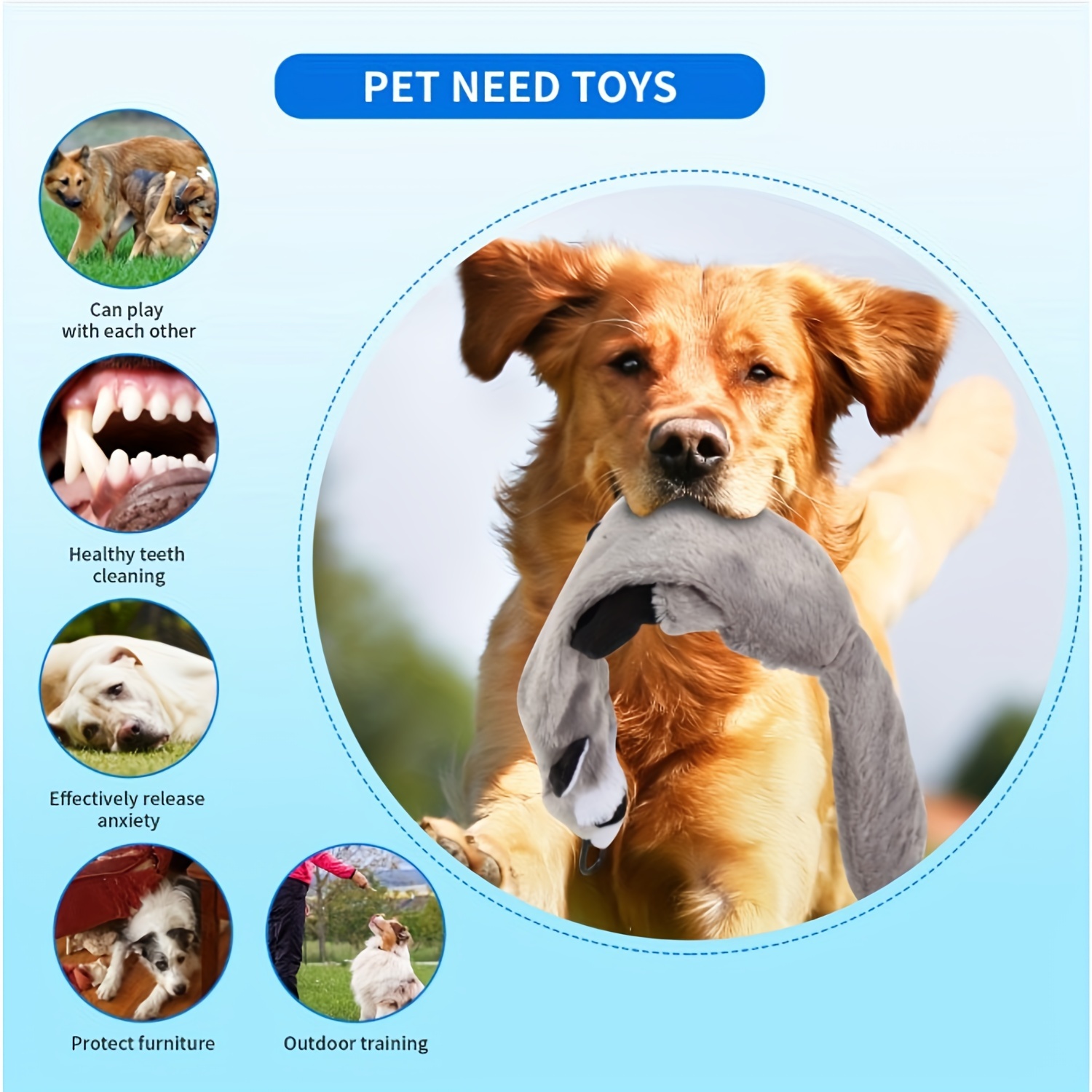 Retractable Dog Toy Detachable Interactive Toys Interactive - Temu
