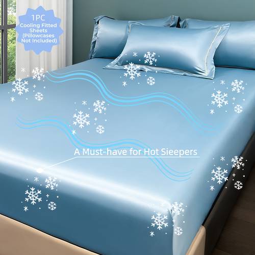 cooling bed sheet for hot sleepers summer breathable mattress protector with 360 elastic cooling fabric 9 colors anti wrinkle fade shrink machine washable