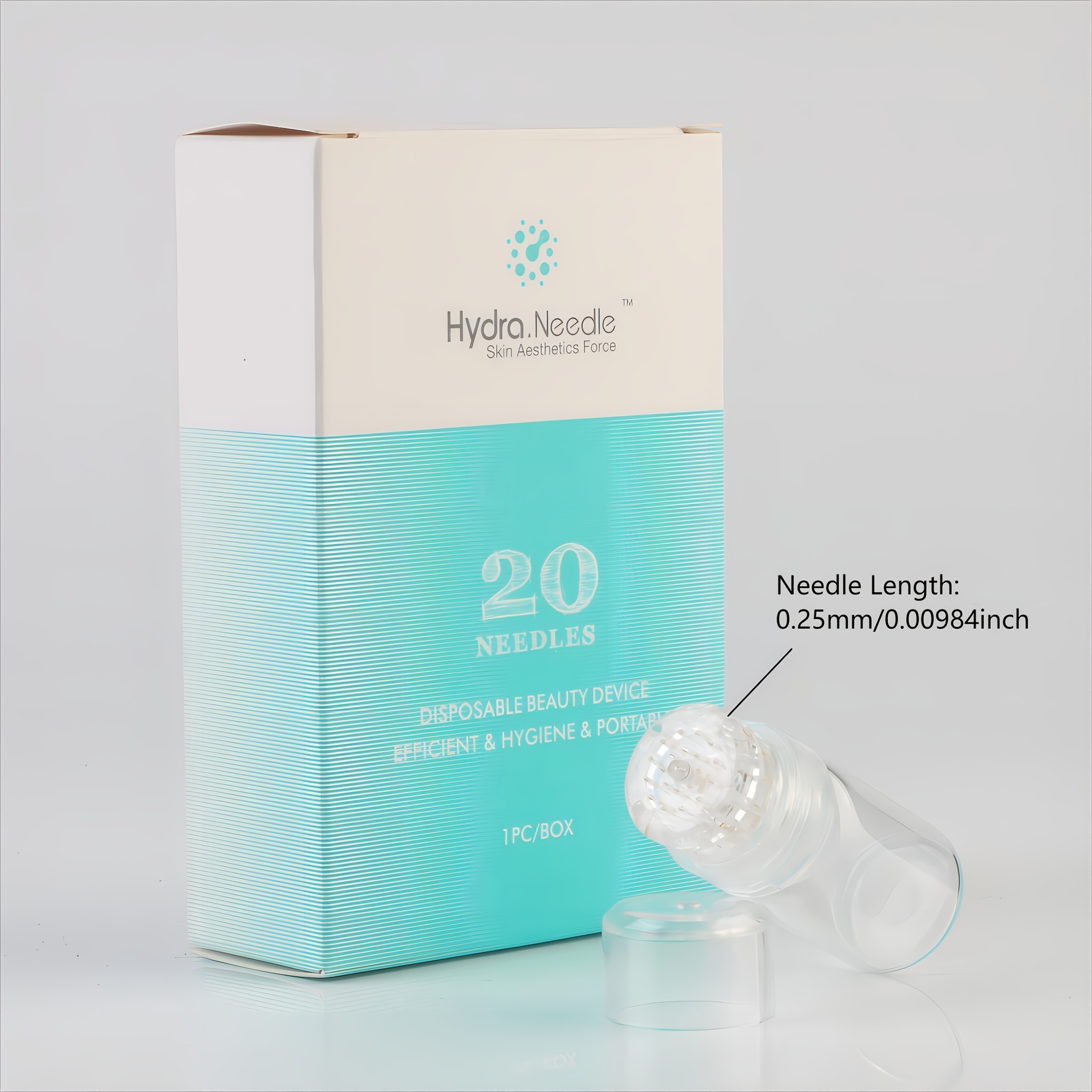 Image of Microneedle Stamp 0.25mm Reusable Hydra Needle 20 Derma Serum Stamp Facial Tools Bottle Derma Stamp Needles Skin Care Use