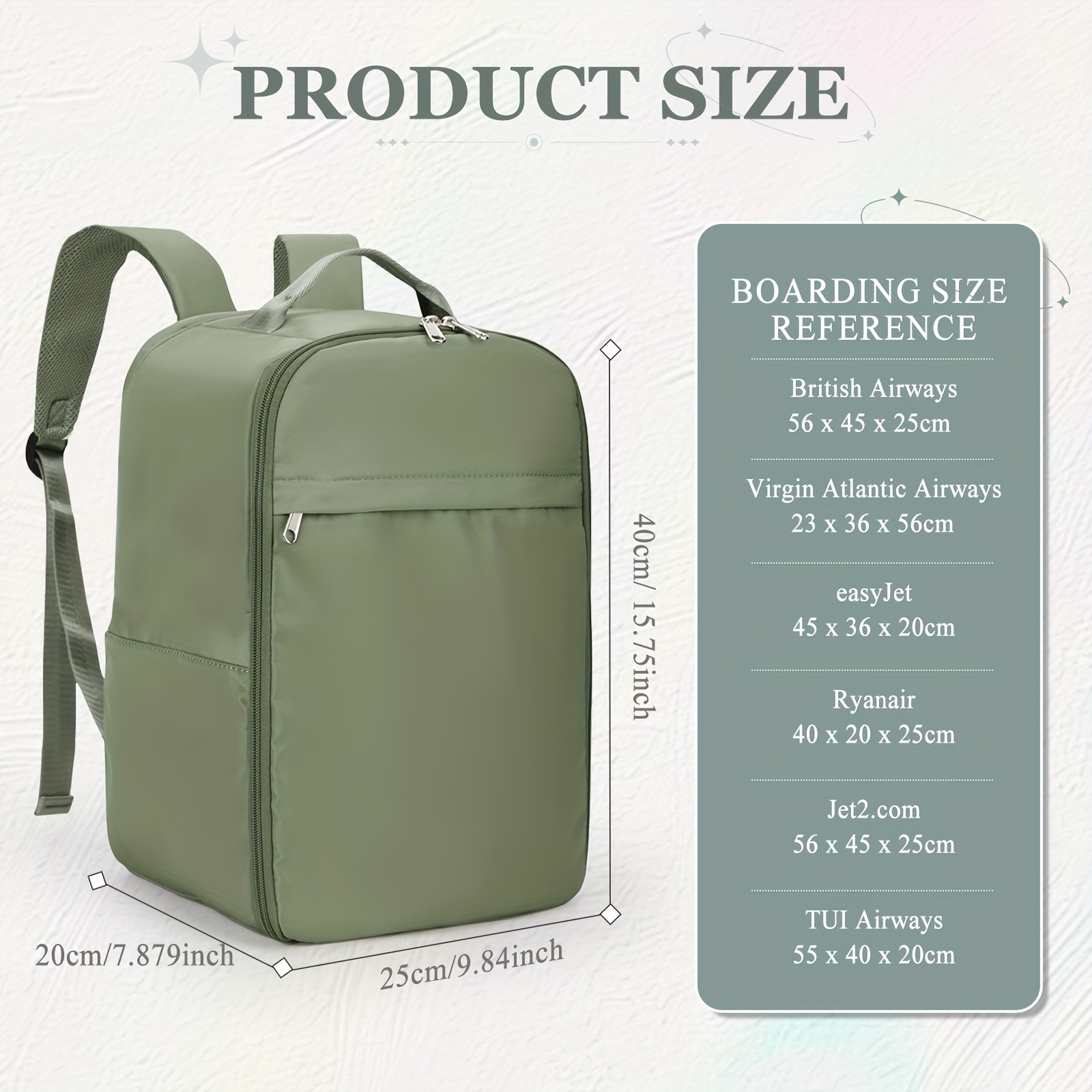 Bagage 40 X 30 X 20cm Valise Cabine 40x30x15 Cabin Max Vela Sac De