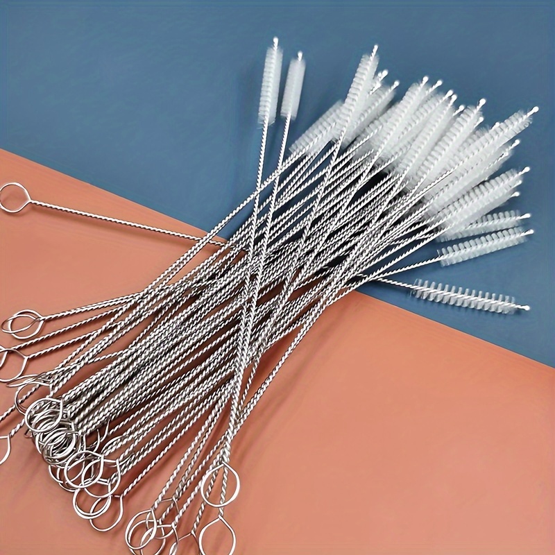 5/10/20/50pcs, Extra Long Pipe Cleaning Brush, Stainless Steel Bottle Brush, Keyboard, Small Pipe, Cleaning Tool, Mini Micro Bottle, Gap Brush, Soft Hair Straw Brush, Soft Long Brush, Water Bottle Cleaning Brush, Drinking Water Straw, Essential Cleaning Accessories