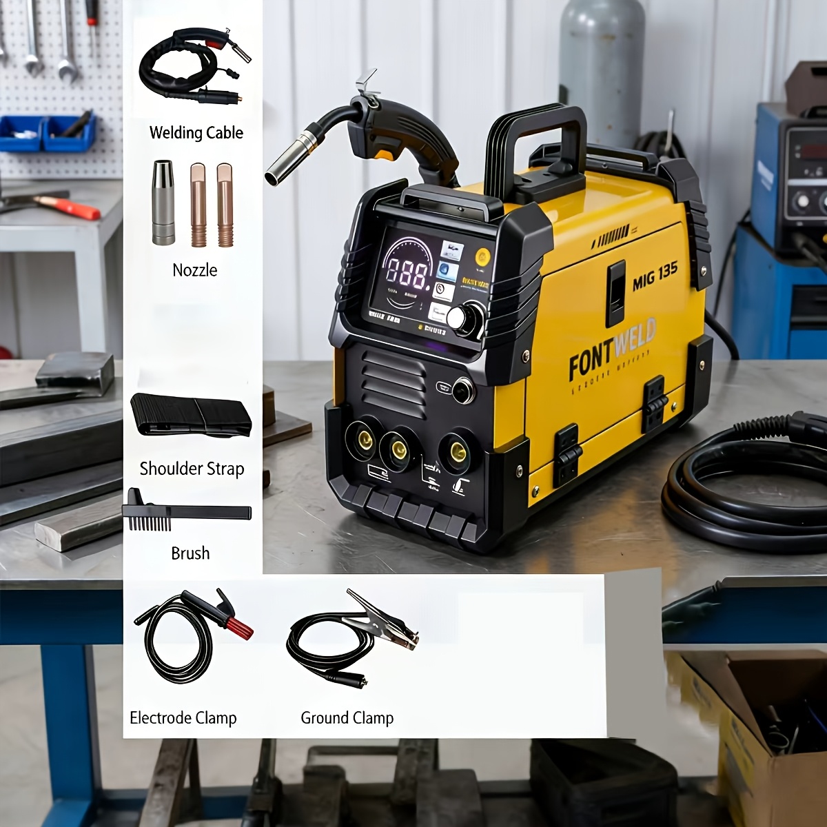 TEMU Multifunctional 3-in-1 Welder, Manual Welding Machine, Welding Machine, Suitable For Industrial Repair And Fracture Seam Welding, Compact And