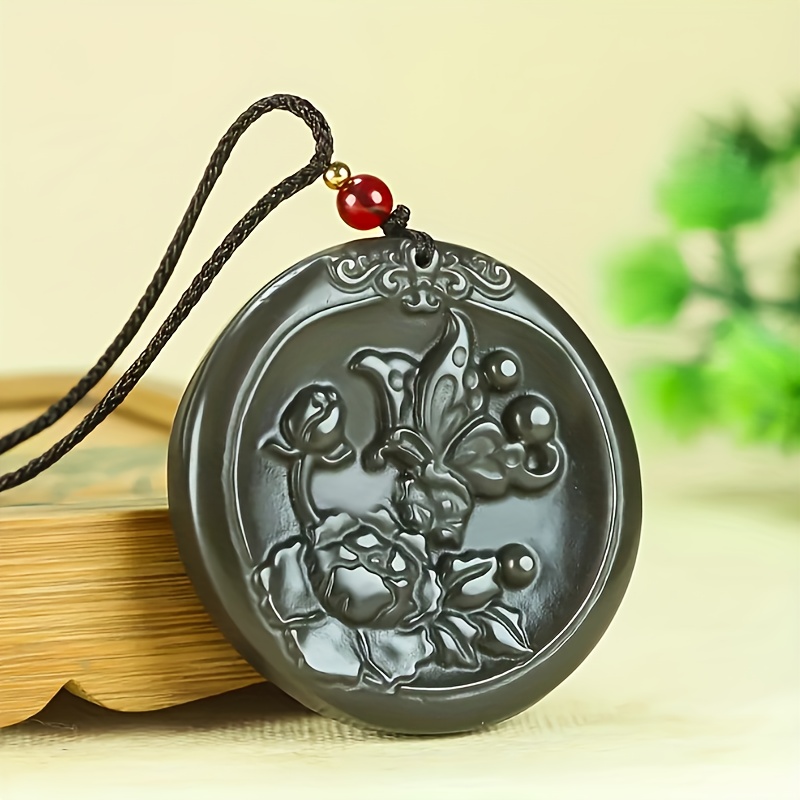 Flowering Prosperity Pendant Necklace Charm, Gift for Her