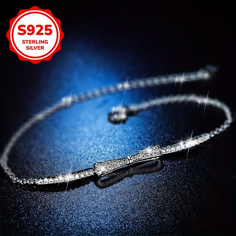 925 Silver Women's Bow Bracelet