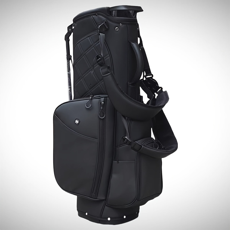 14 way adjustable double straps golf stand bag pu lightweight multi   club bag magnetic pocket 4   pockets Product details 1