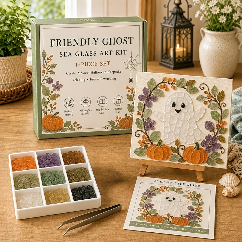 Halloween Series Sea Glass Art Set for Beginners