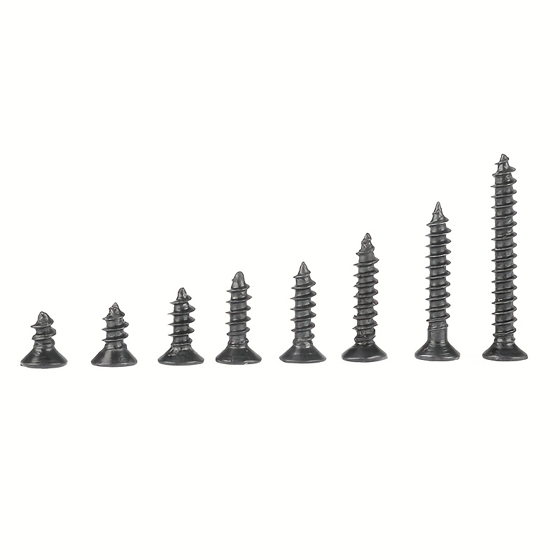 Kit de 800 Piezas de Tornillos Autorroscantes M2, Varios Tamaños y Estilos - Material Metálico Duradero con Hilo Espiral y Cabeza Plana, Ideal para Reparaciones en Carpintería y Montaje Eléctrico, Incluye Caja de Almacenamiento Práctica