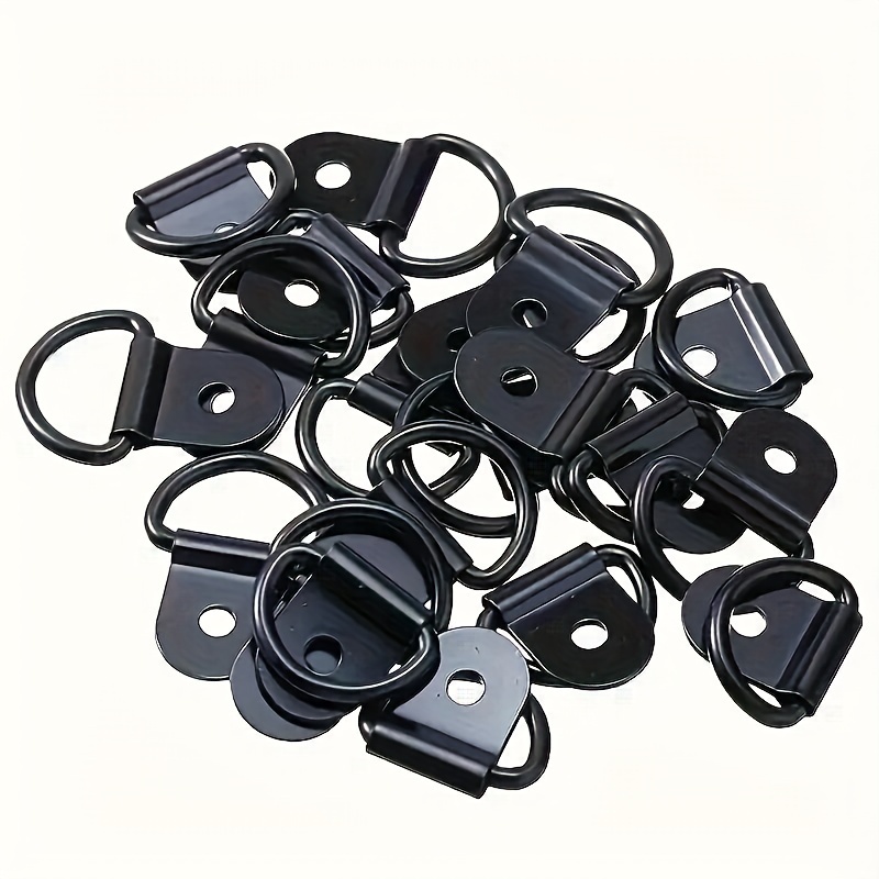 

20pcs Stainless Steel D-hook Tie Downs - Cargo Anchor Ring For Trucks, Trailers, Caravans And Boats, Iron Cargo , D-hook Trailer Accessories