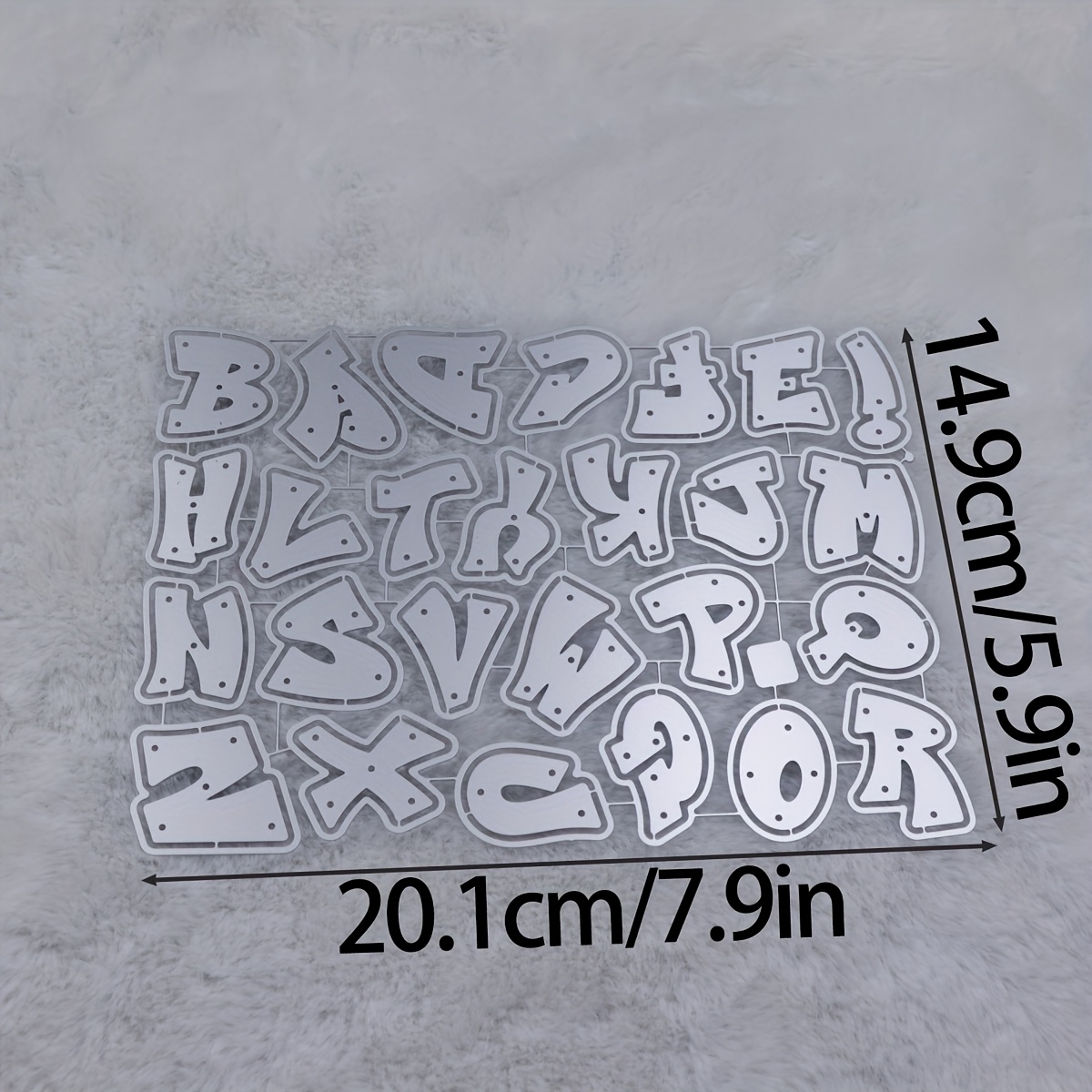 English Letter Metal Cutting Mold - For Diy Decoration Embossed Template Greeting Card Making