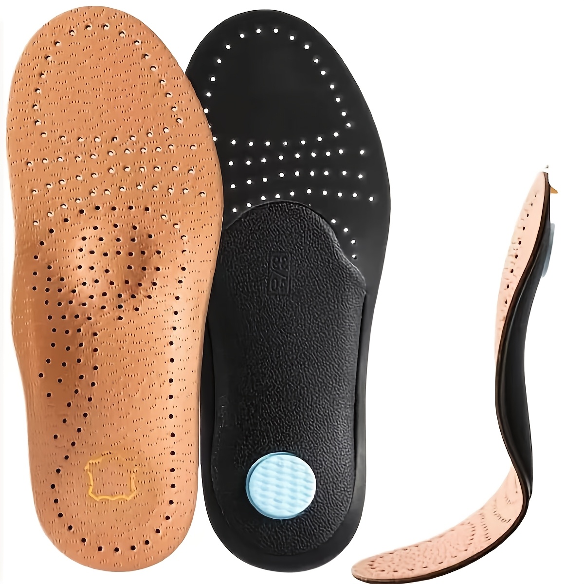 TEMU 1 Paire de Semelles de Soutien de la Voûte Plantaire, , Doublure Confortable, Respirantes et Durables, Adaptées aux Chaussures Décontractées et
