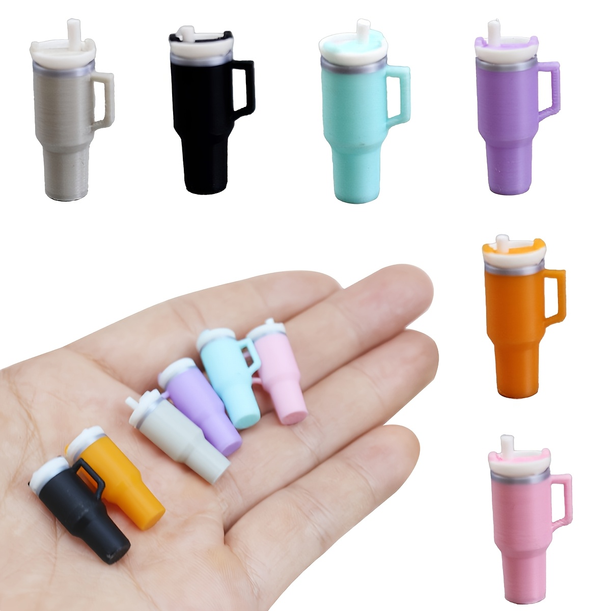 

1pc Miniature Vacuum Cup Accessory - Ideal For Decoration, Material, Assorted Colors