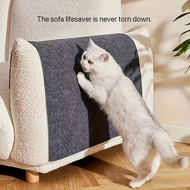 

Interactive Cat Scratching Pad - Polyester Fiber, Wall-mounted Climbing Frame Sticker For Cats