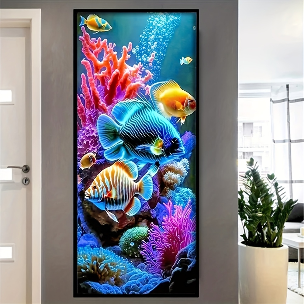 Creative Underwater World Theme Cross Stitch Kit for DIY Art