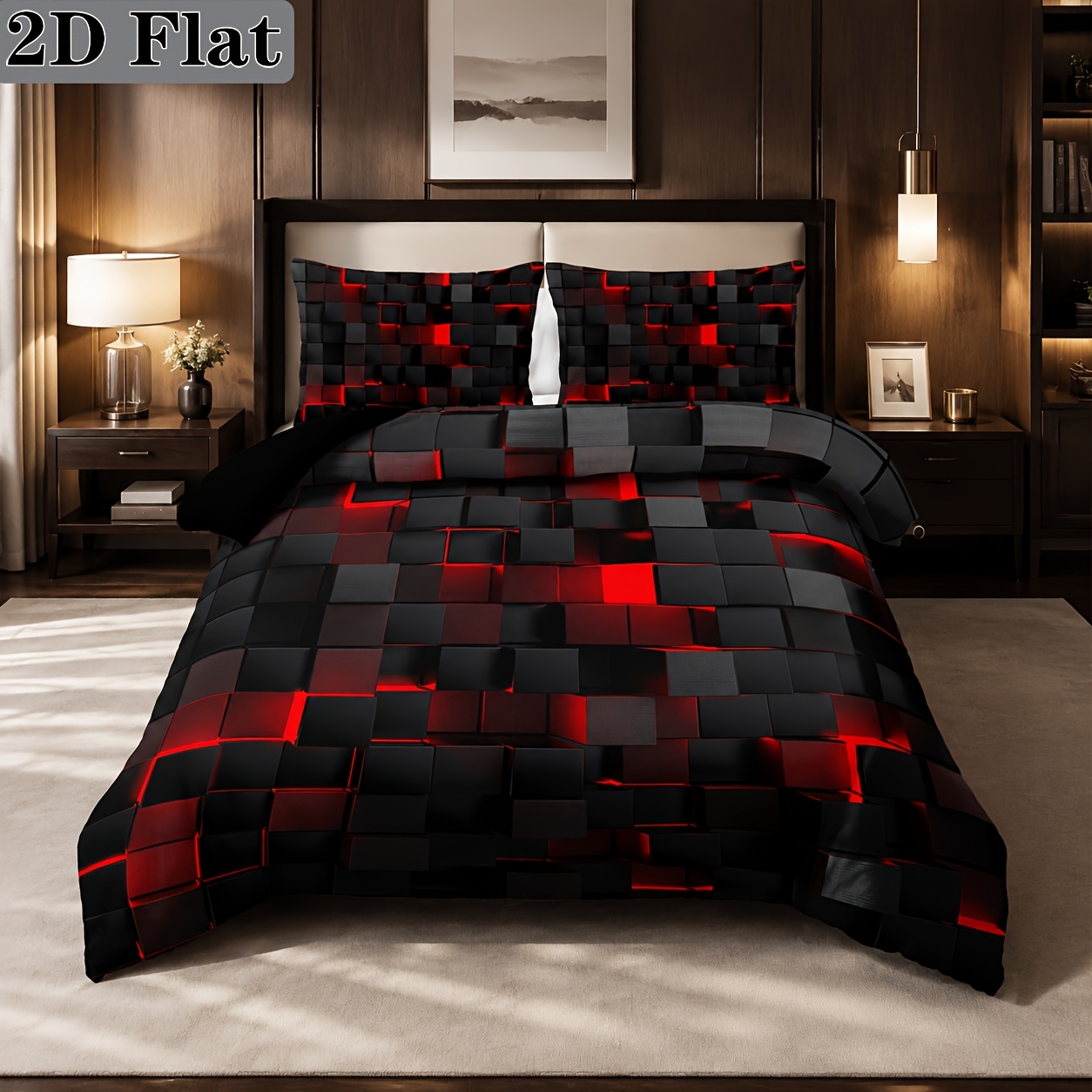 TEMU 2d Flat 2/3pcs Digital Printed Duvet Cover Set, Soft And Skin-friendly, No Deformation After Machine Washing, For Personal Use And Gifting, 4