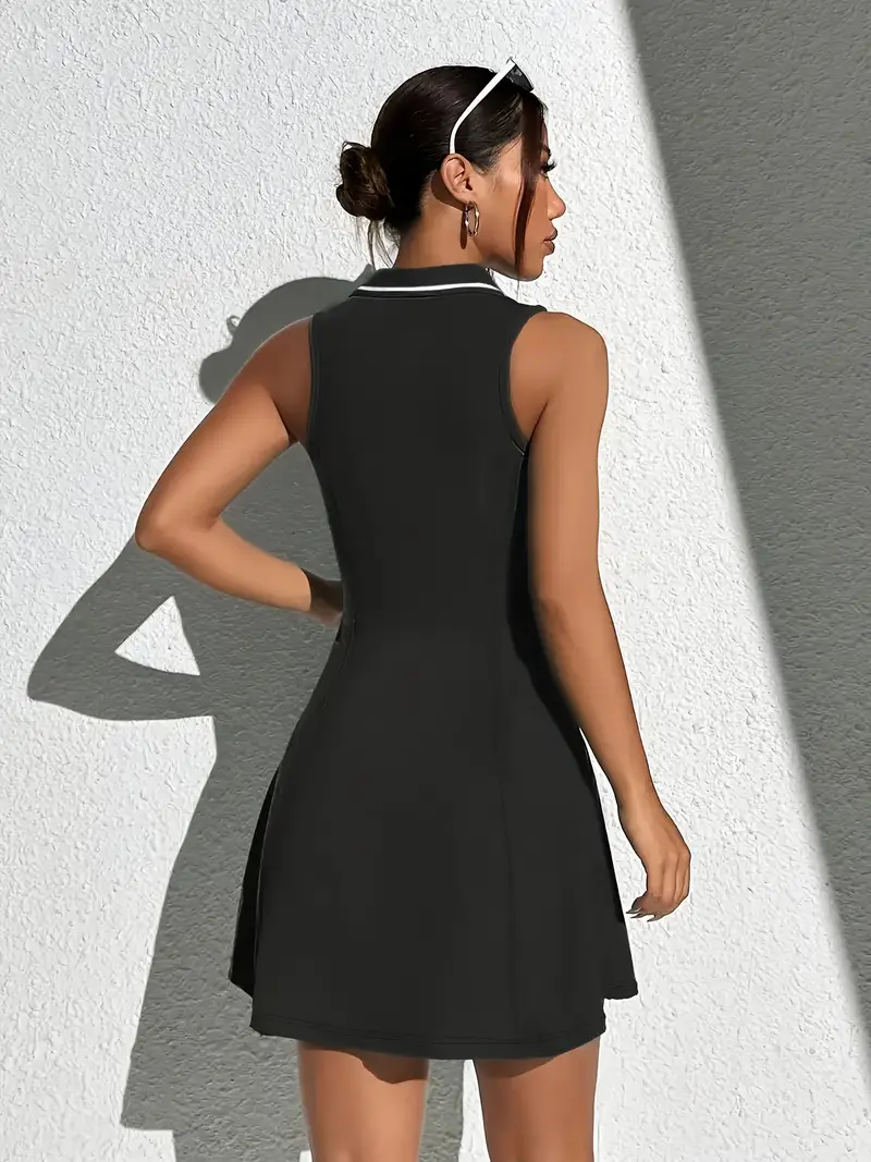 solid color dress shorts two piece set collar tennis dress - Temu Mauritius solid color dress shorts two piece set collar tennis dress - Temu Mauritius