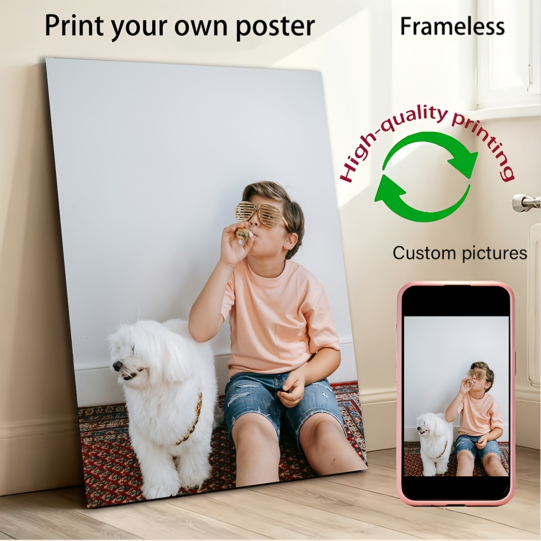 Personalized Custom Photo Canvas Print, Upload Your Picture