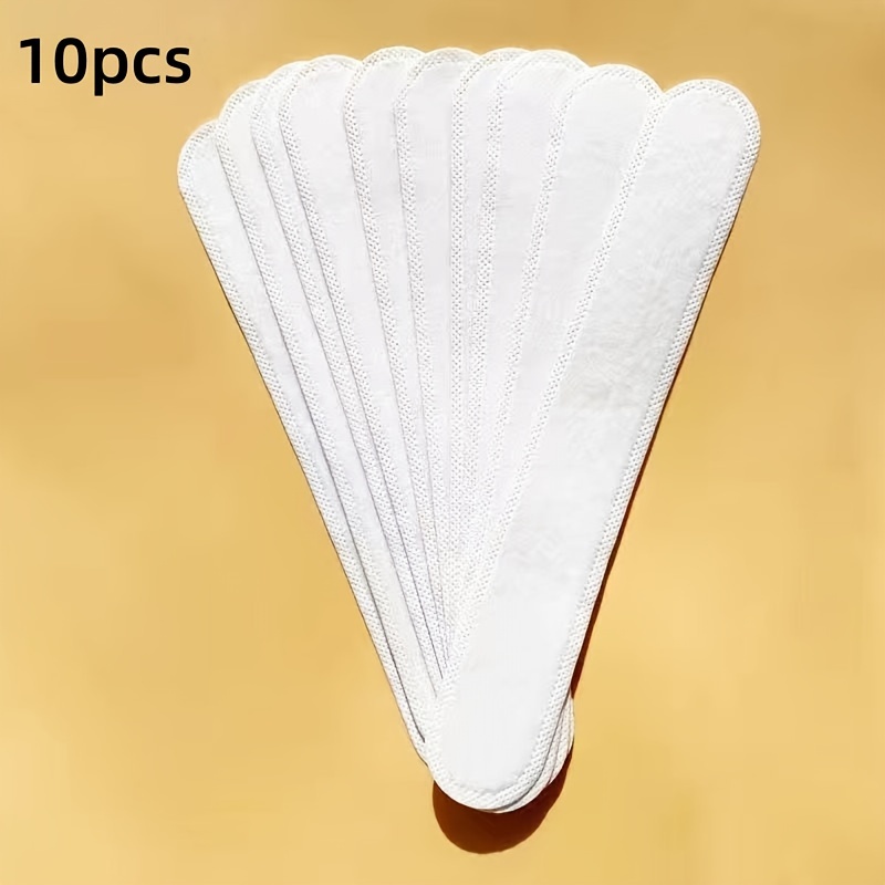 TEMU 10-pack Of Sweat-absorbing Patches Designed For Baseball Caps And Golf Hats, Featuring Disposable And Adjustable Protection Stickers, Without