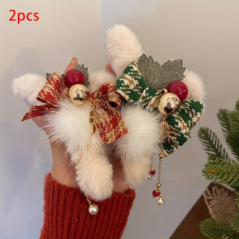 TEMU 2pcs Christmas Bow Tassels - , & Gifts