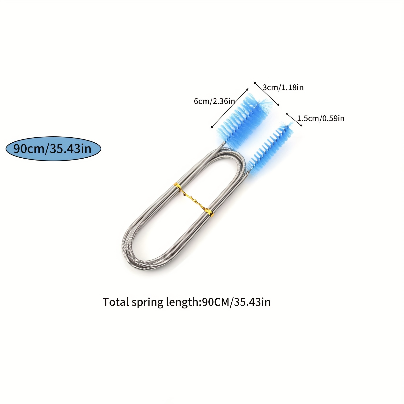 1pc, Pipe Cleaning Brush Air Tube Flexible Double-ended Hose Aquarium Accessory Tank Cleaner Filter Nylon