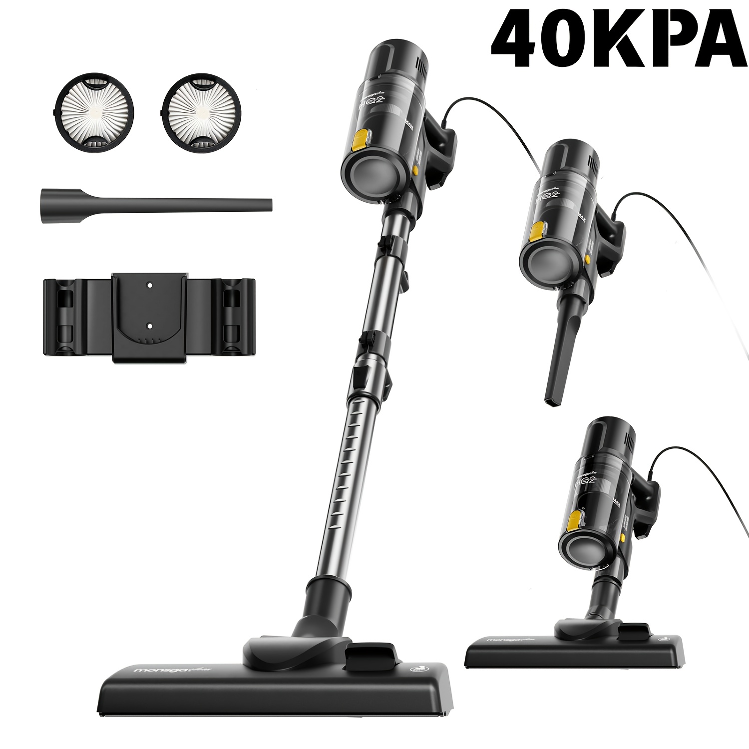 Temu – TEMU 40kpa 600w Stick Vacuum Cleaner Corded, Corded Vacuum For Home Cleaning, Lightweight Vacuum Cleaner, Carpet Vacuum, Hard Floor Vacuum, Pet Hair