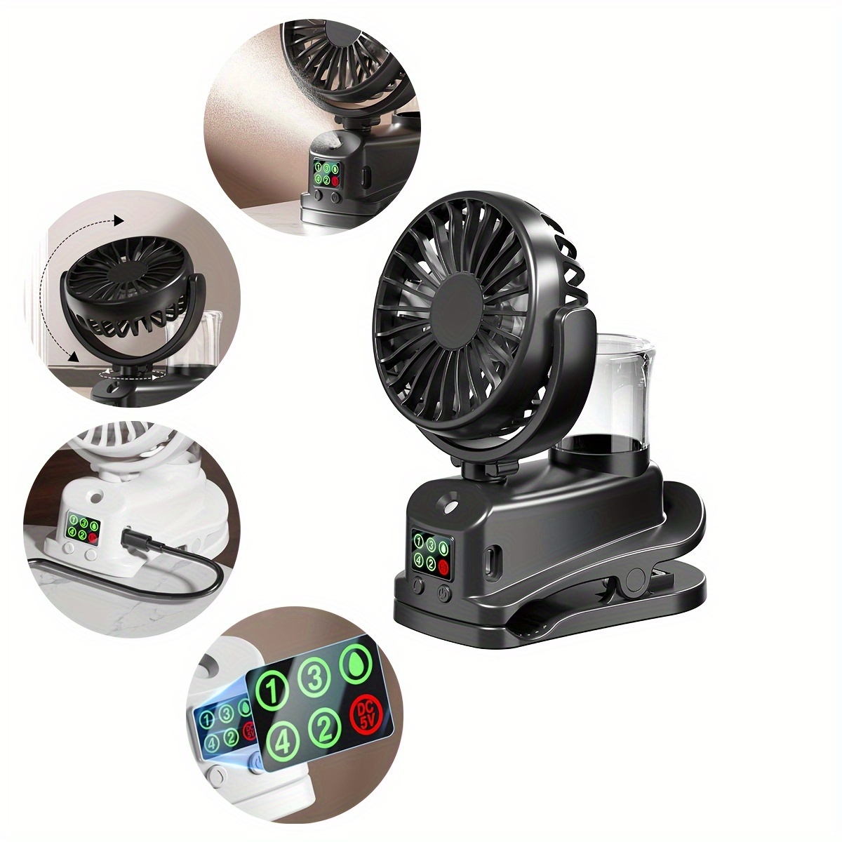 Ventilateur Extracteur De Fumée Portable USB - Pour Atelier, Cuisine, Air Purifié