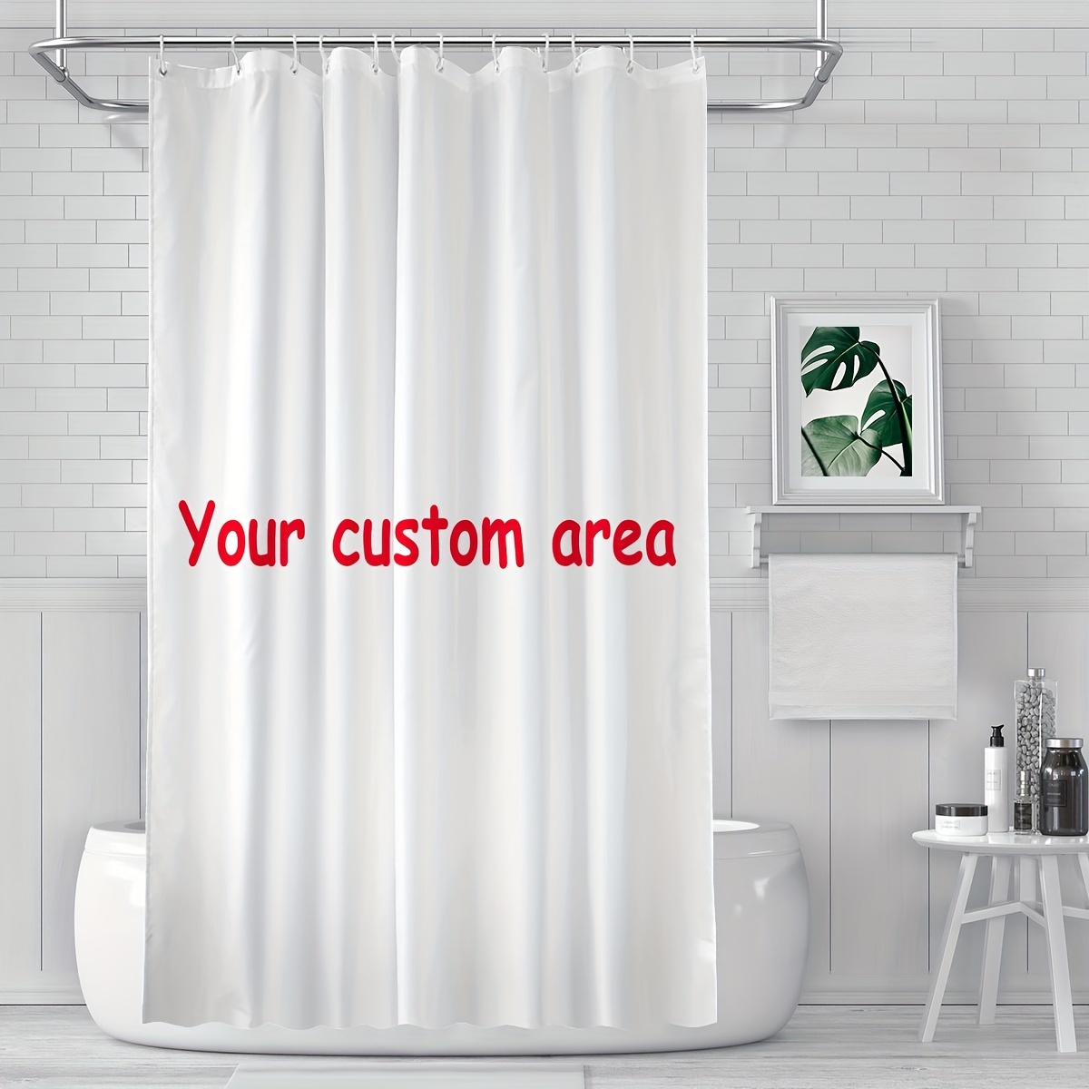 

Waterproof Bathroom, Customizable Bathroom Long Creative Customized, Choose Your Favorite Picture Customize