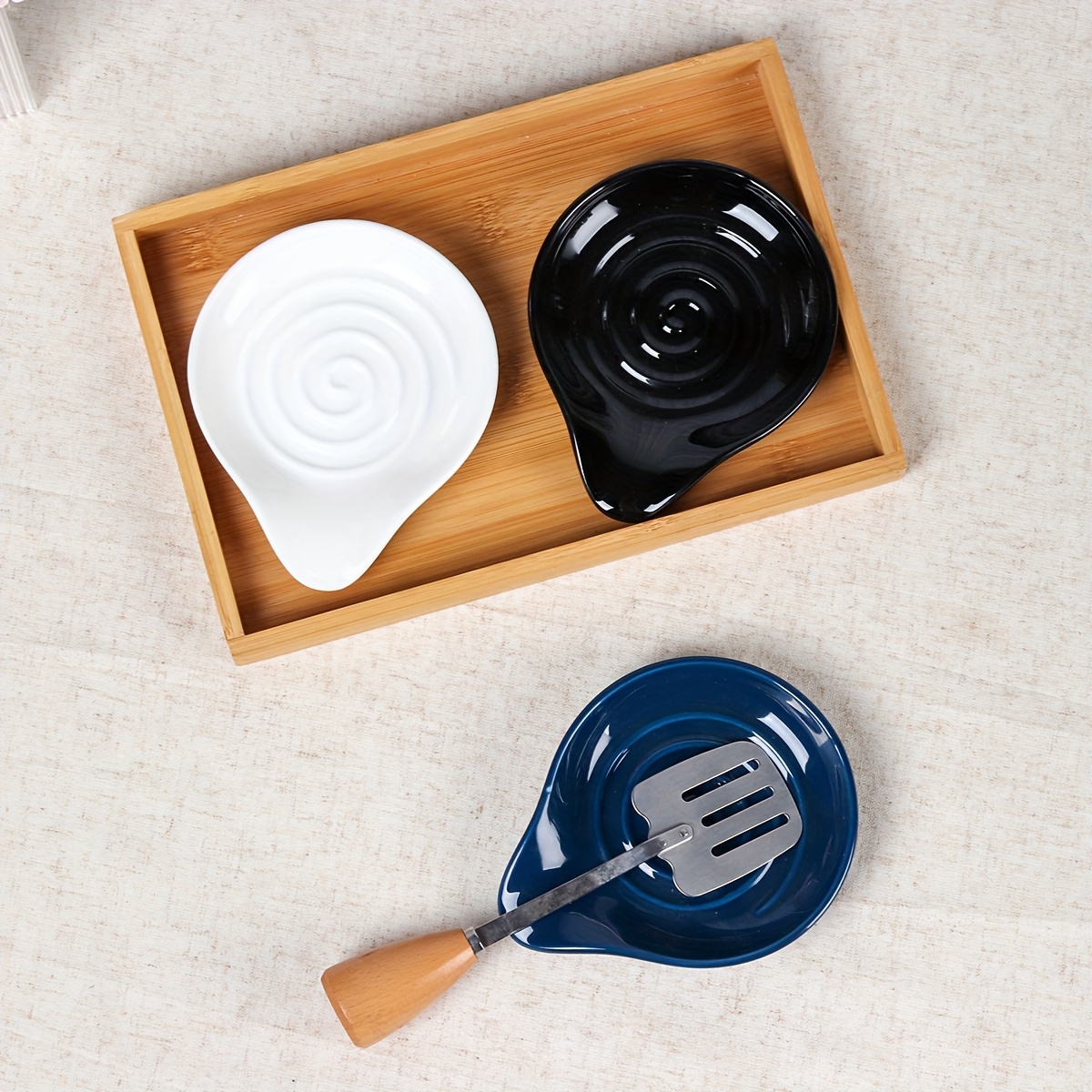 Poggiamestolo In Ceramica A Forma Di Fiore, 13,5 Cm, Resistente Al Calore, Per Cucchiai, Mestoli E Cucchiaini, Regalo Idea