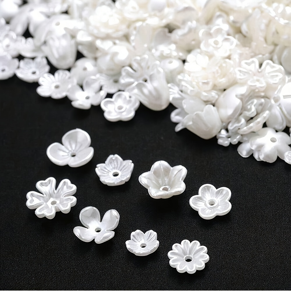 

100pcs Mixed Acrylic Flower Petals For Making - Beads & Charms For Bracelets And Accessories