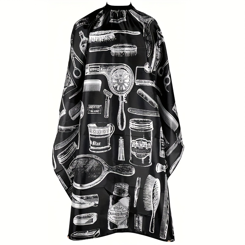 TEMU 1pc/8pcs Professional Hairdressing Cape Cloak With Neck Dust Brush, Salon Barber Household Hairdressing Accessories