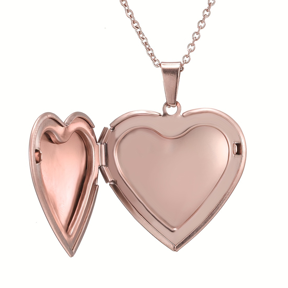 Customized Women's Box Necklace with Engraved Heart Pendant