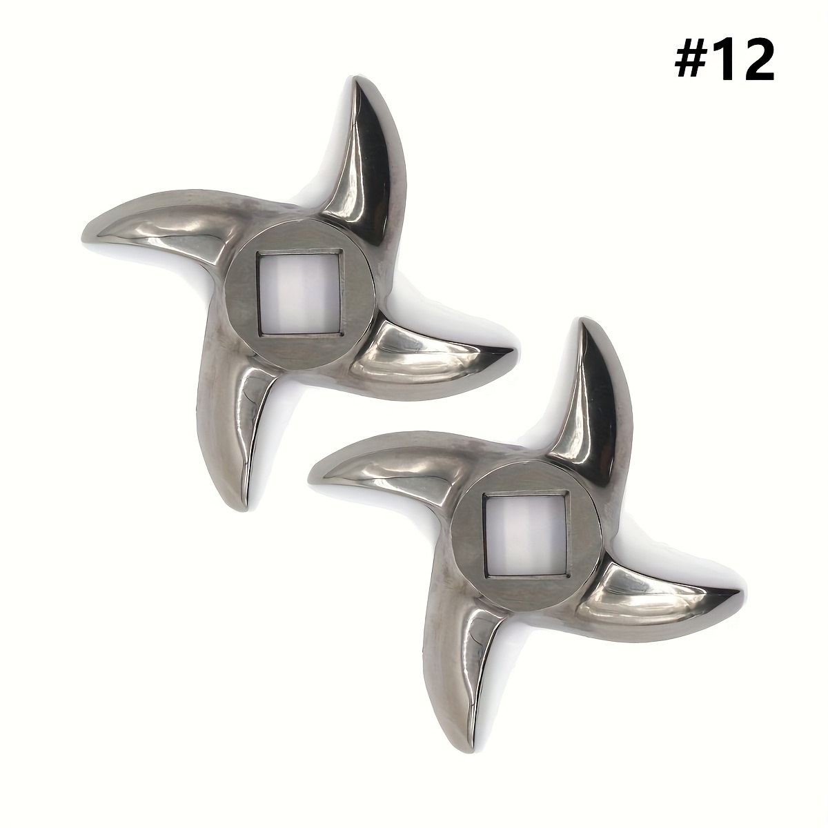 1pc/2pcs #12 Meat Grinder , 62mm Diagonal Size, 12mm Square Hole, Stainless Steel Replacement Grinder , Universal Meat Grinder Accessories, For Home & Commercial