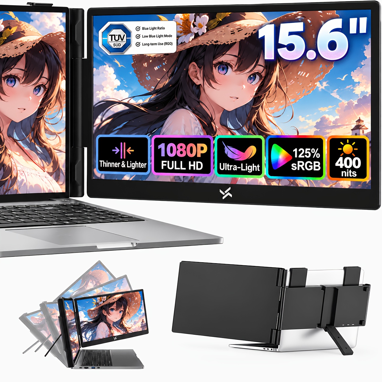 laptop second monitor sold on Temu United States