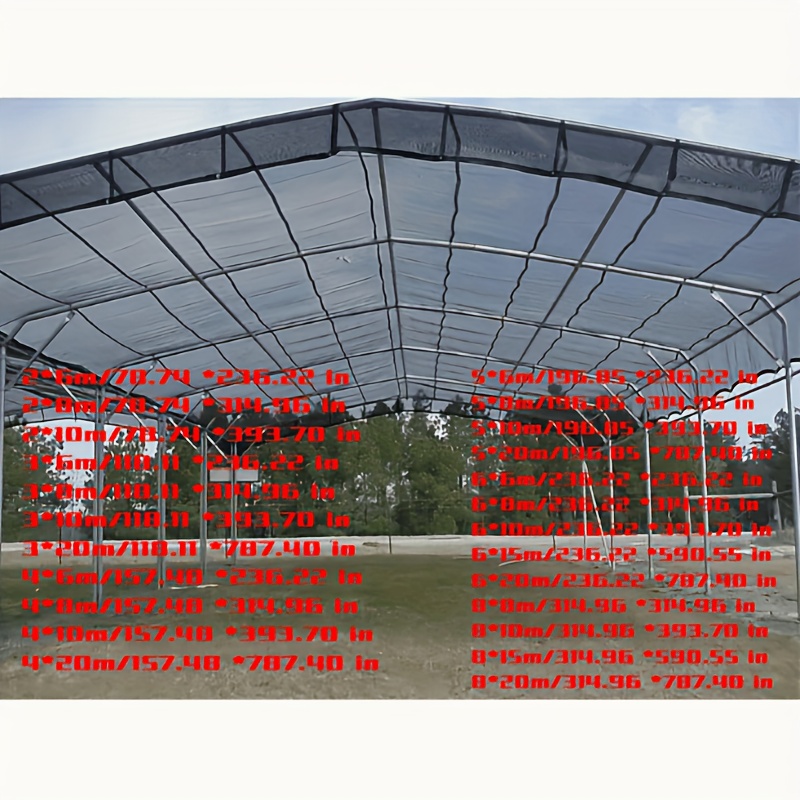TEMU Black Sunshade Net - Heavy-duty Sunshade Cloth Suitable For Gardens, For Outdoor, Garden, And Rv Use