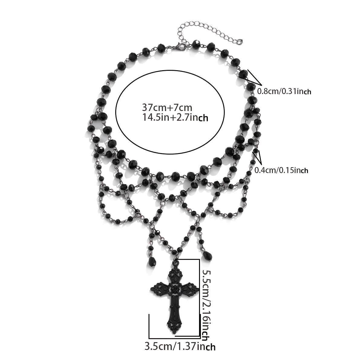 Women's Gothic Style Pendant Necklace, Imitation Crystal